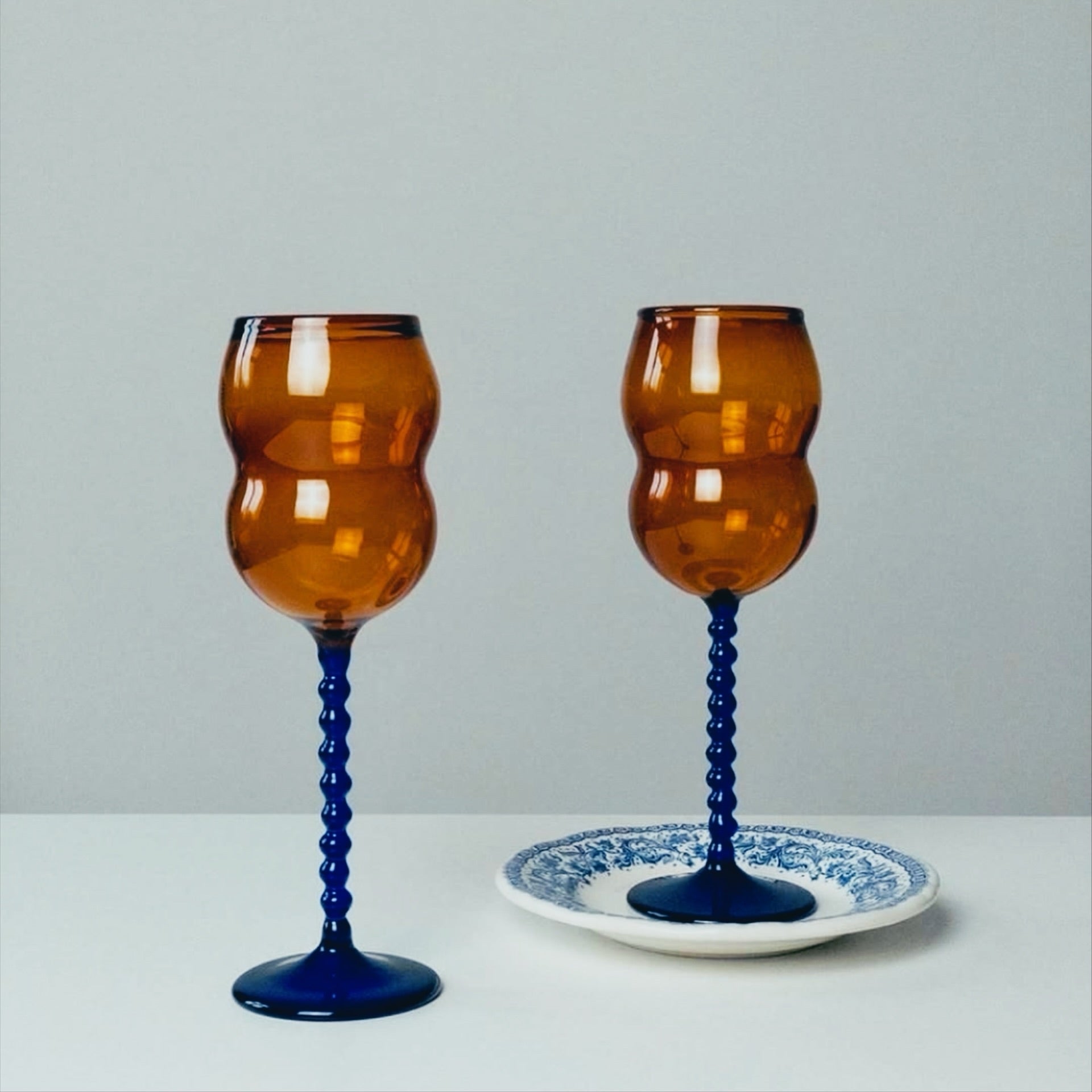 Dreamlike wine glasses Trio set, Hand Crafted Mouth Blown-Hand Crafted –  Ornamental by Lameice